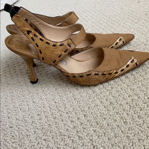 Reposhing Manolo Blahnik Snake Linen Pump 38.5